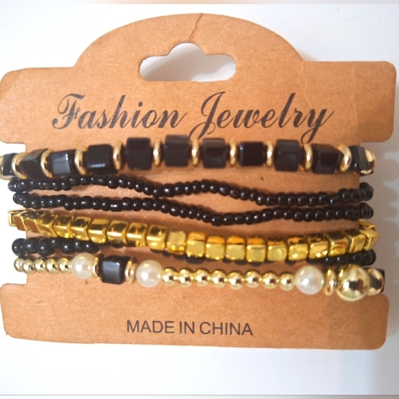 6 Boho bracelets handcrafted beaded - Picture 1 of 9